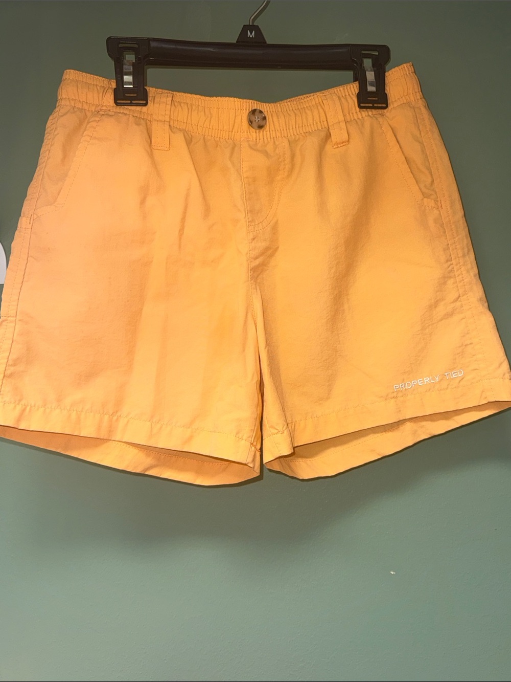 Properly Tied- Boys light Orange Shorts, size Youth Small, GUC, see pics